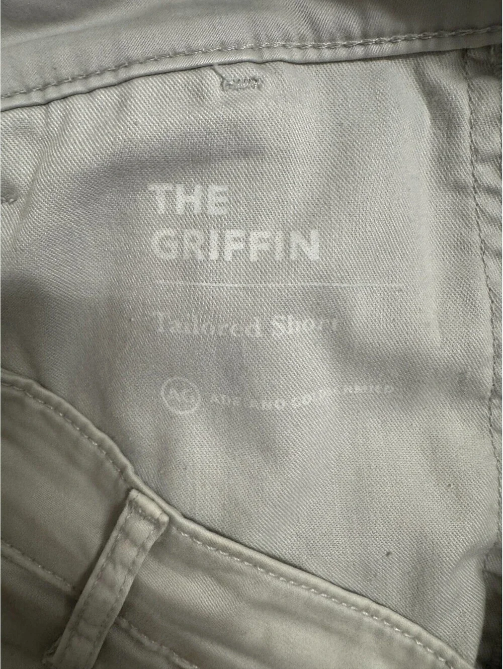 AG Adriano Goldschmied The Griffin Mens Pants 34R Khaki Stretch Chino